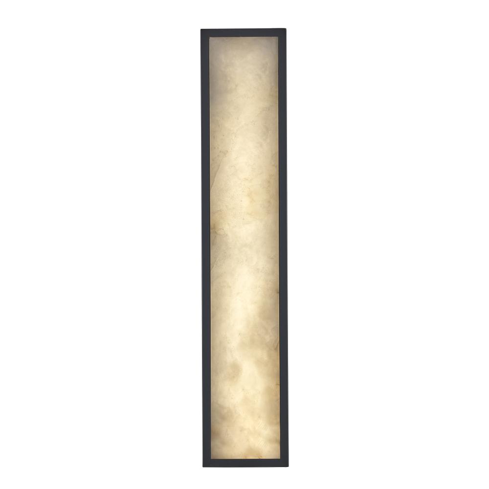 24' ALABASTER SQUARE SCONCE-BK